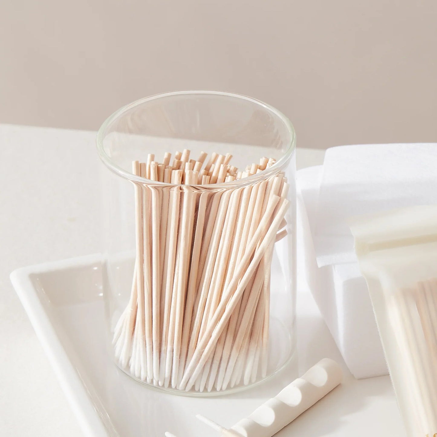 London Brow Bamboo Glass Storage Jar