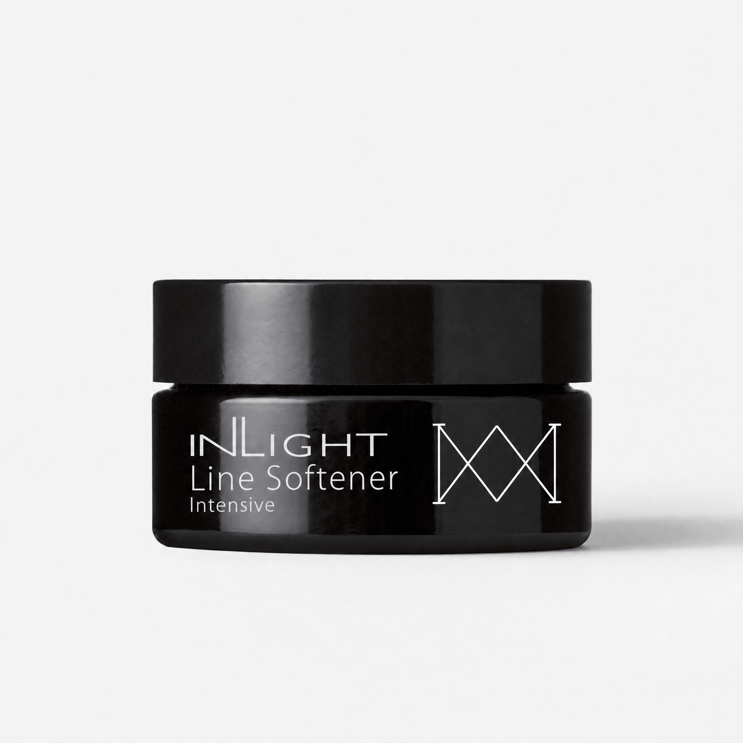 Black jar of Inlight Beauty Line Softener Intensive 15ml on a white background