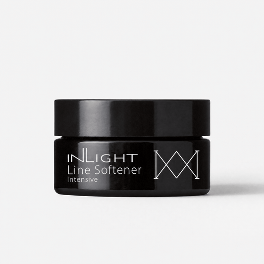 Black jar of Inlight Beauty Line Softener Intensive 15ml on a white background