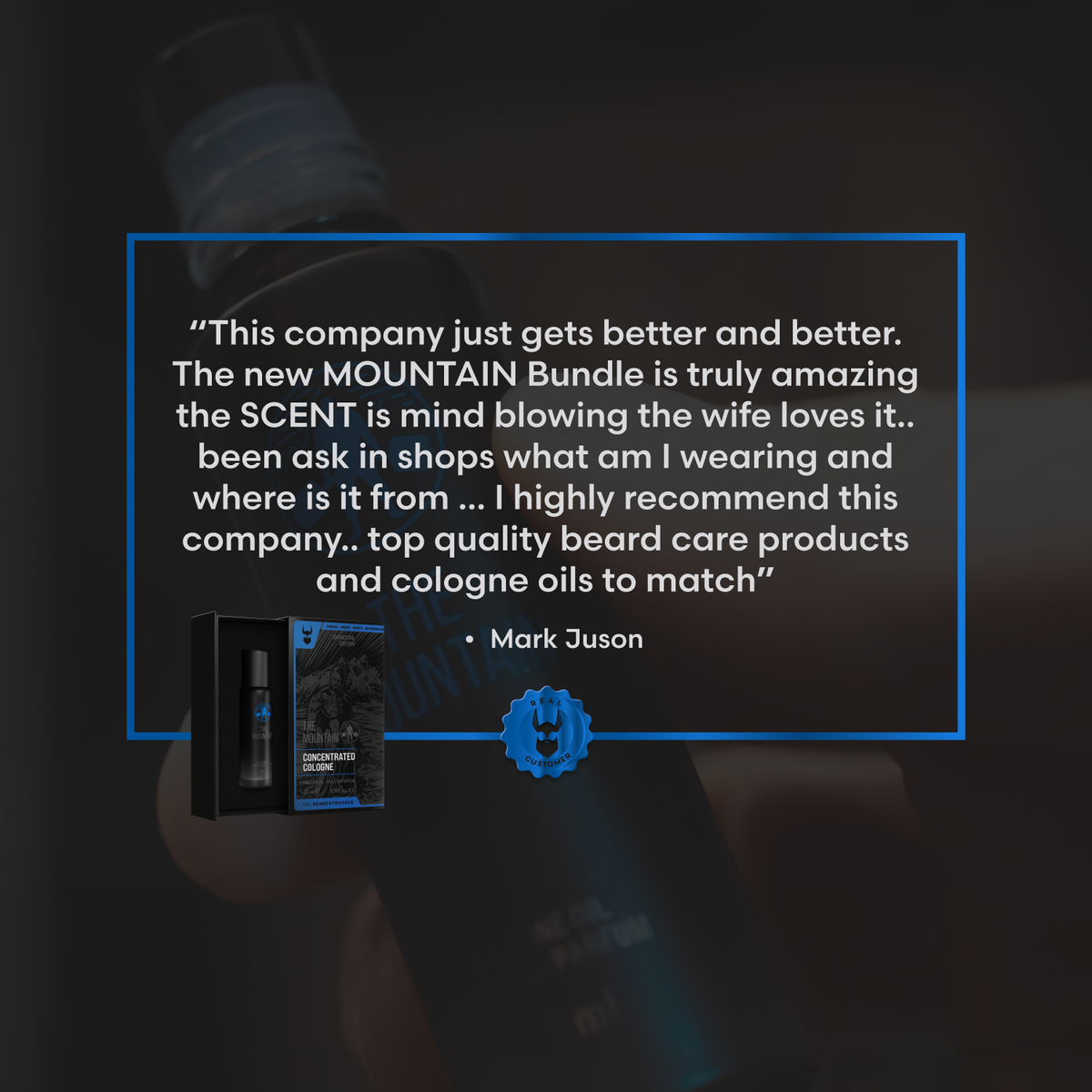 Mountain Cologne customer testimonial detail