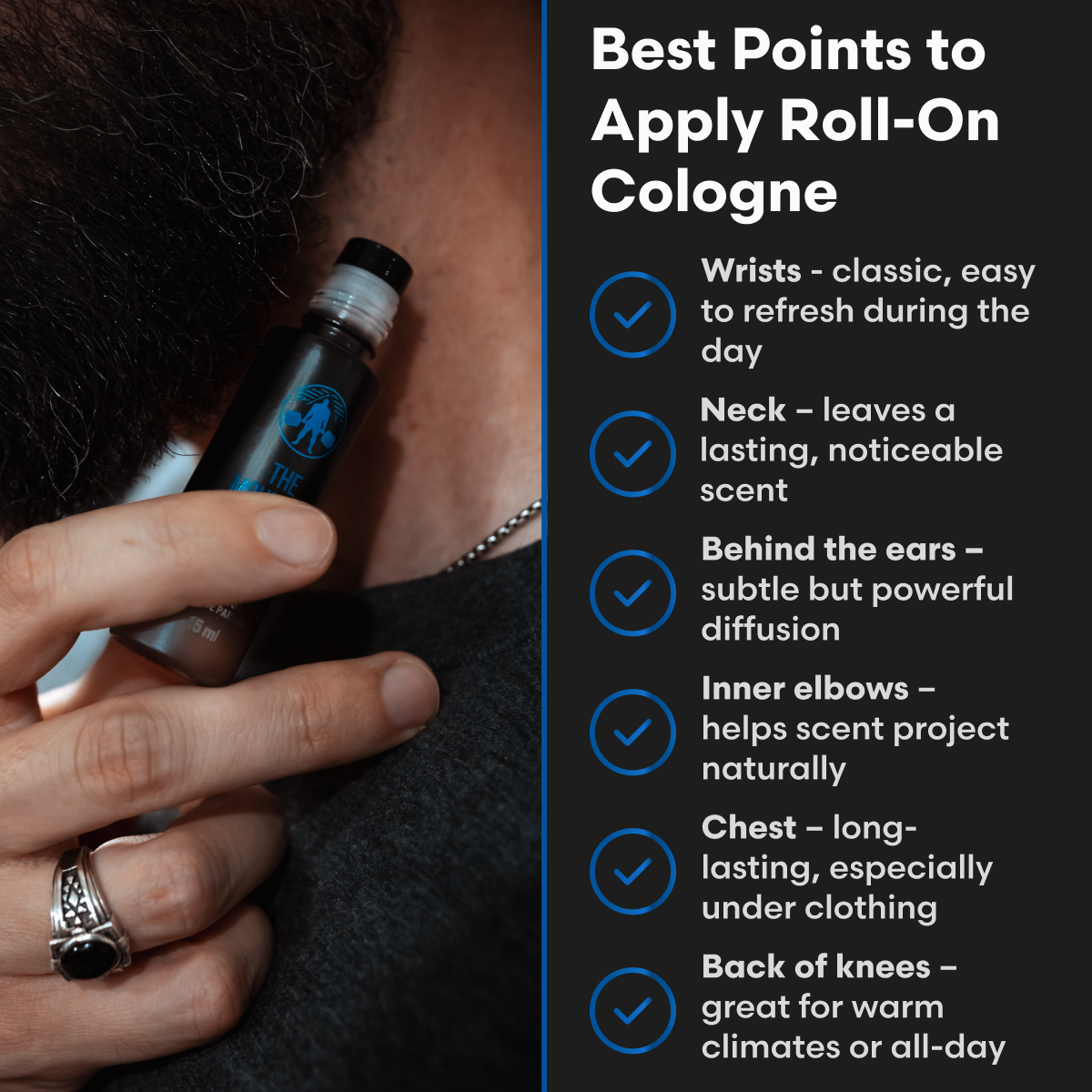 Applying Mountain Concentrated Cologne