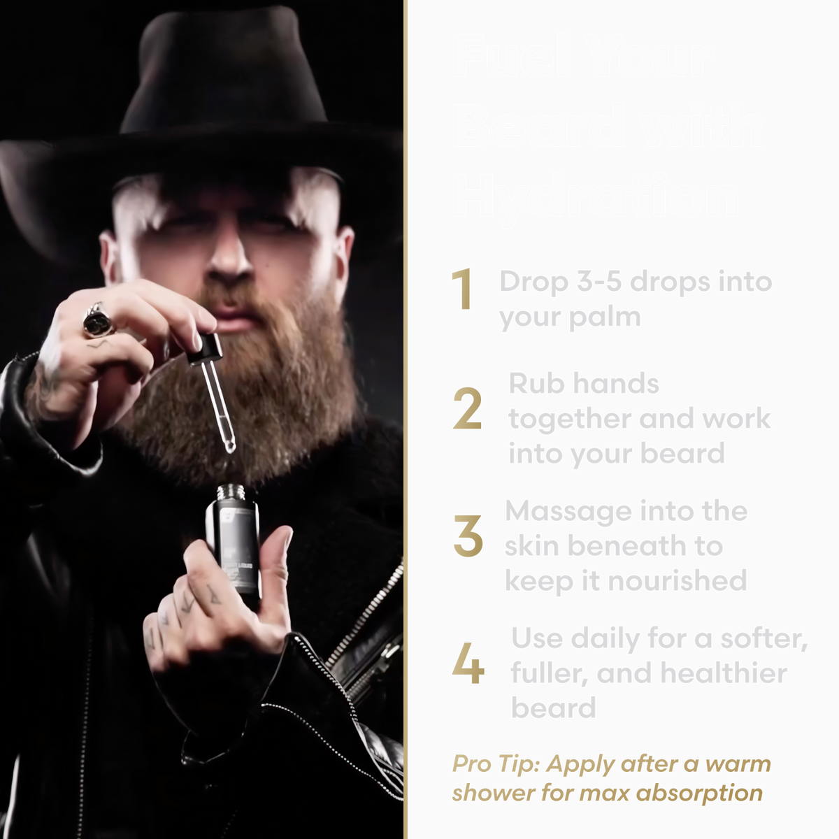 How to use night beard oil