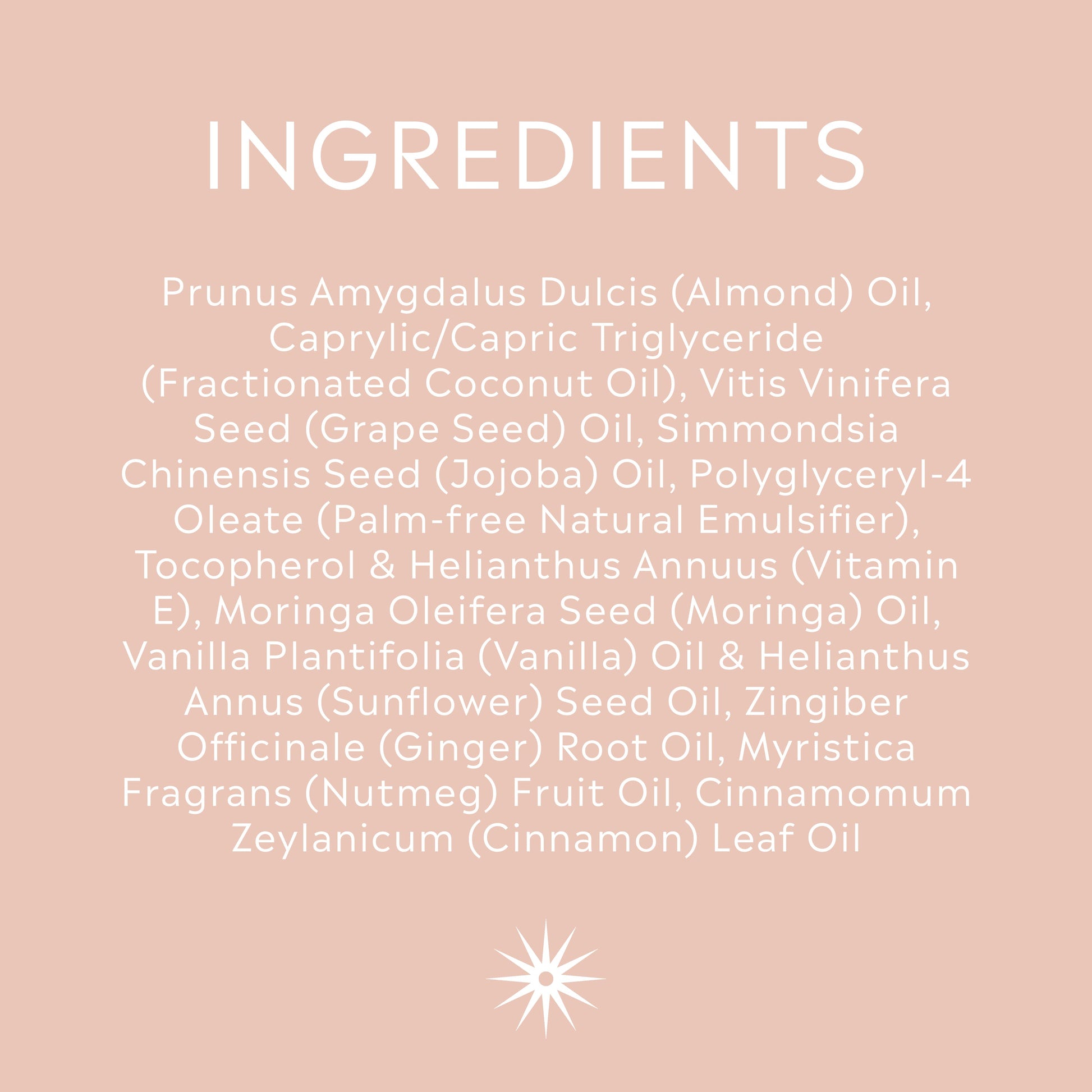 Full ingredients list for Salt + Steam Love Potion bath oil