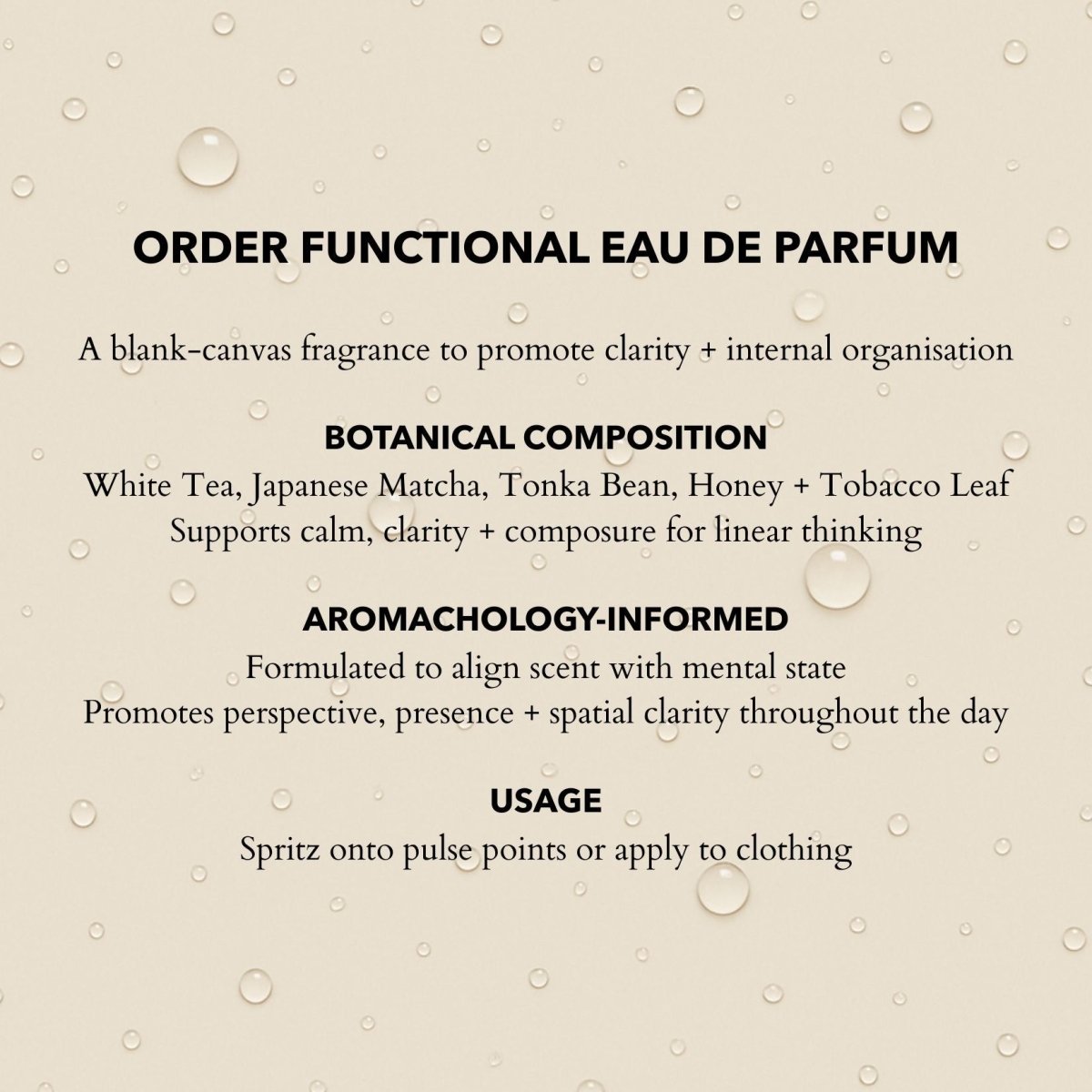 anatomē Order Functional Parfum
