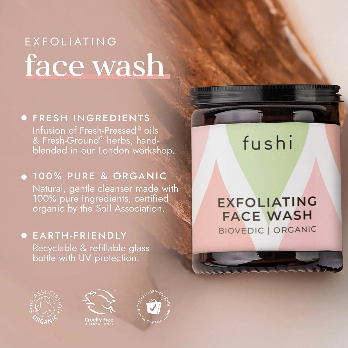 Fushi Biovedic Exfoliating Face Wash 150ml