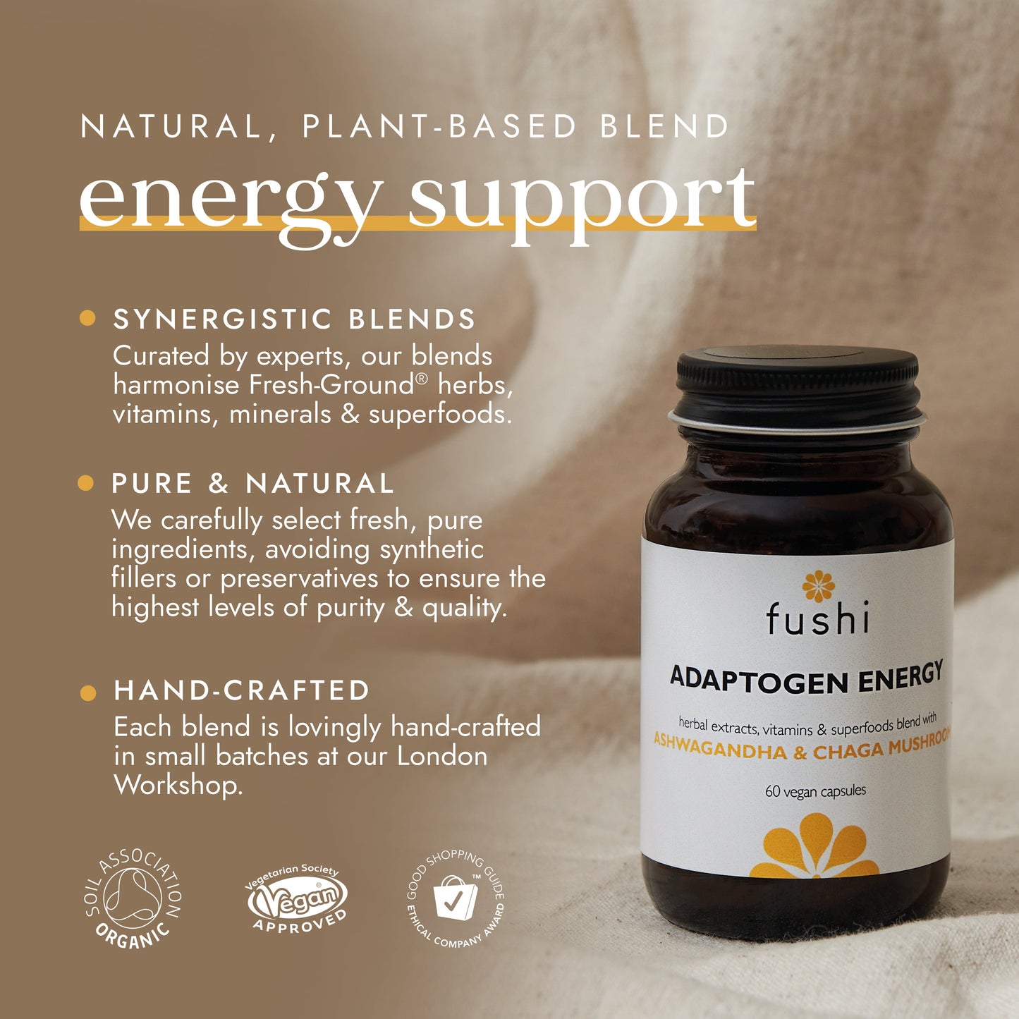Fushi Adaptogen Energy Blend 60 Capsules