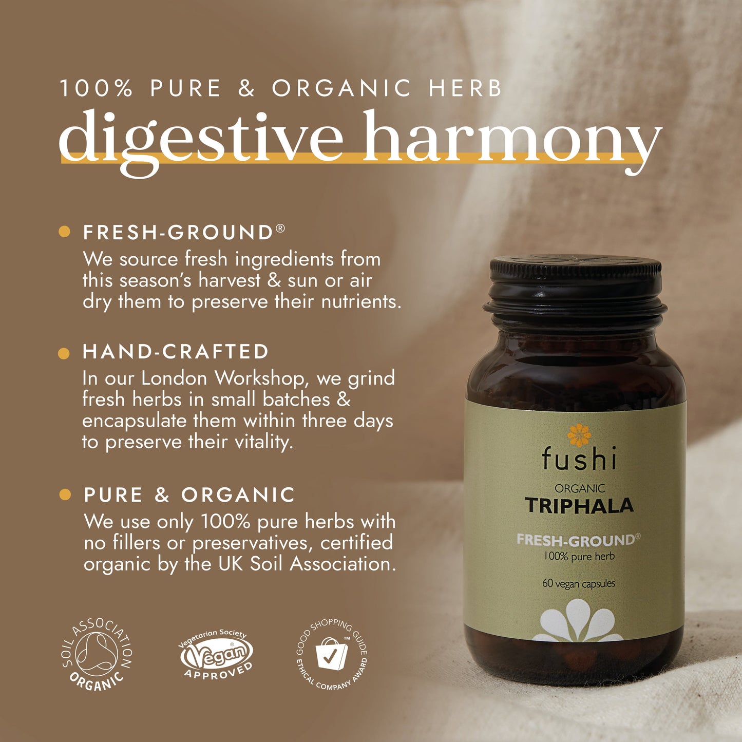 Fushi Organic Triphala 60 Capsules