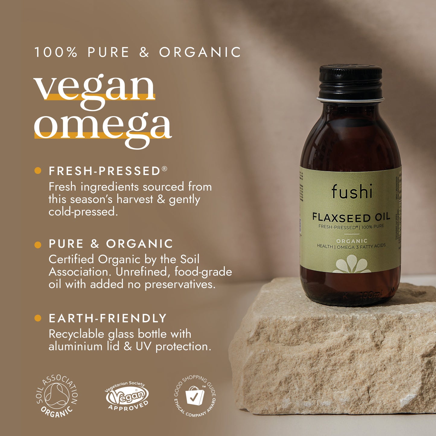 Fushi Organic Flaxseed Oil 250ml