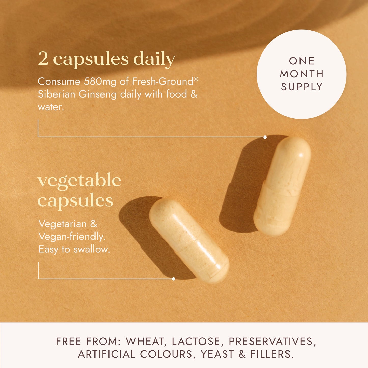 Fushi Organic Siberian Ginseng 60 Capsules