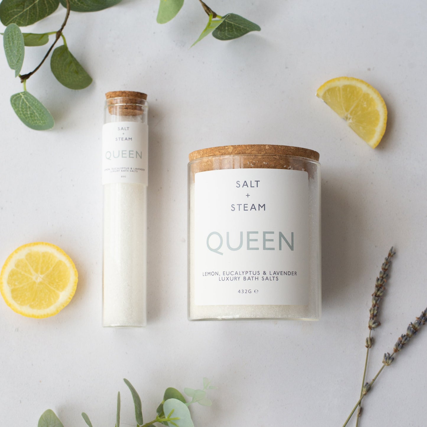 Salt + Steam bath salts range including Queen