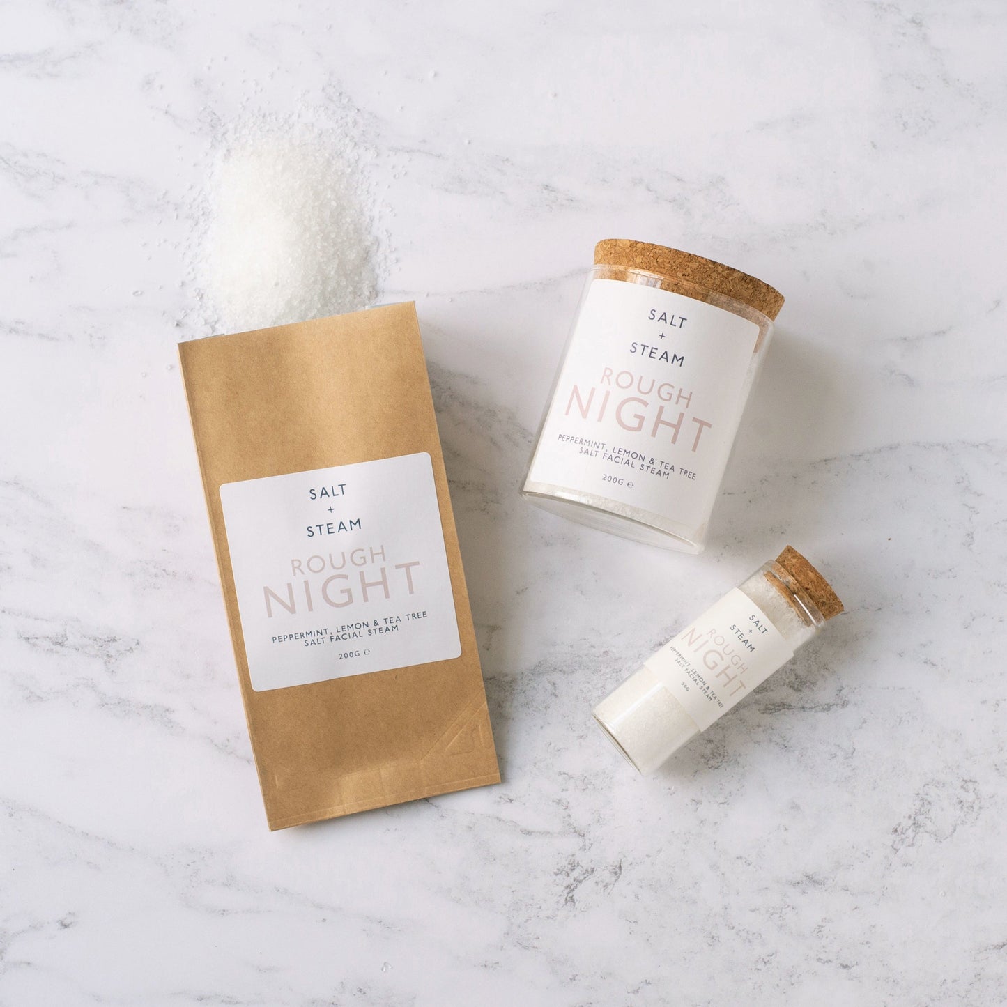 Salt + Steam facial steam range including Rough Night