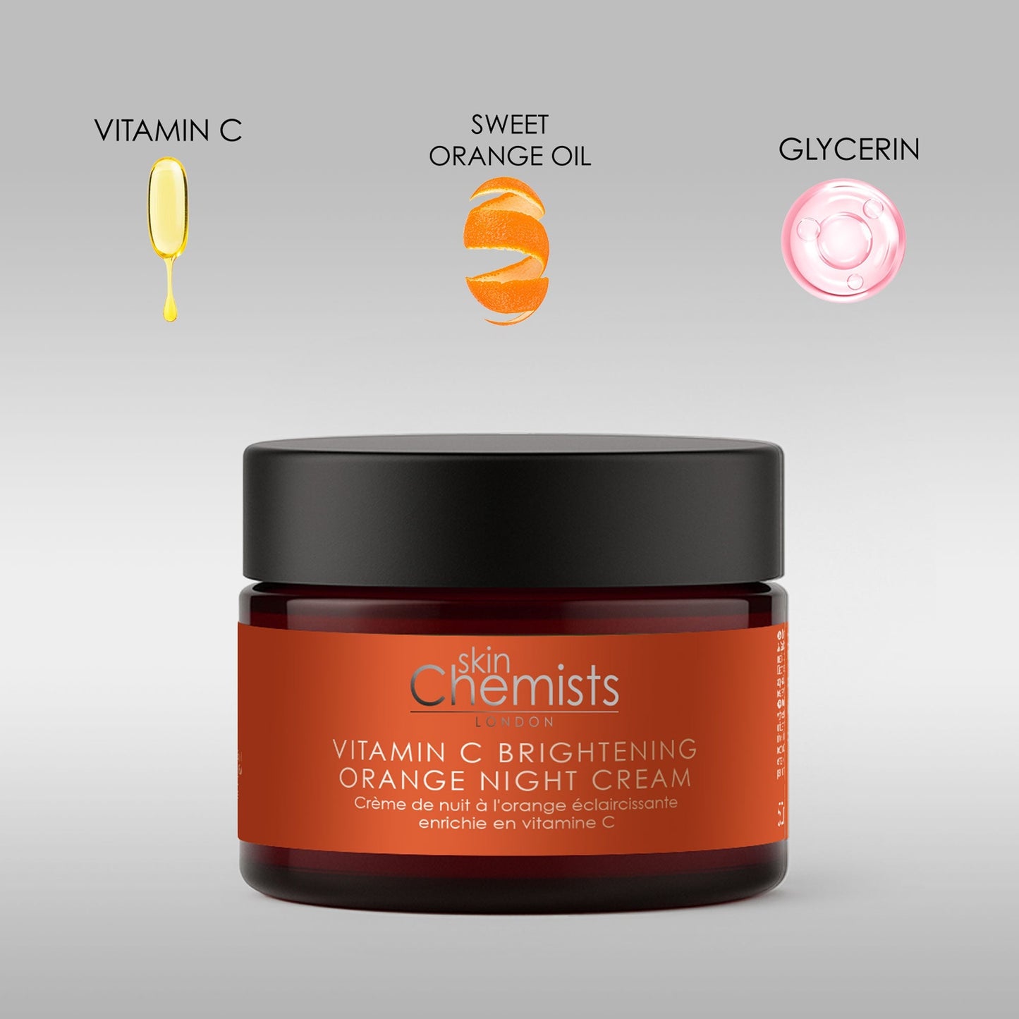 skinChemists Vitamin C Brightening Orange Night Cream 50ml