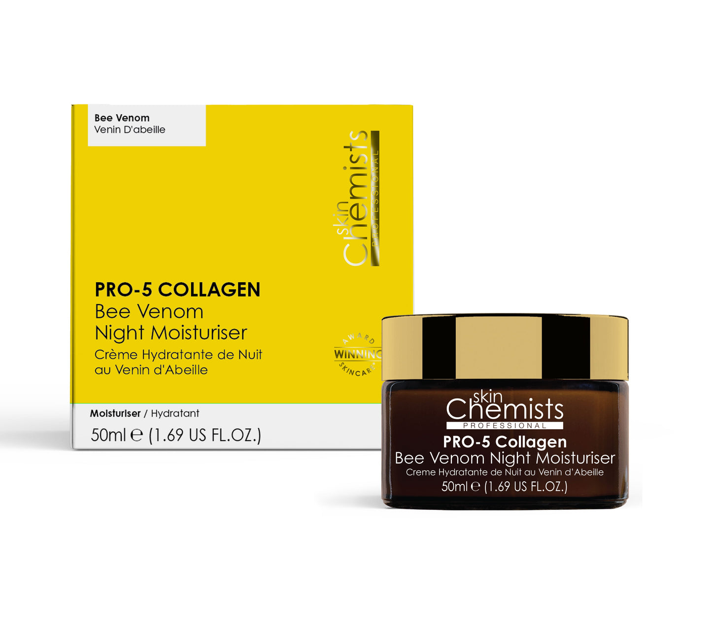 skinChemists SC Pro-5 Collagen Bee Venom Night Moisturiser 50ml