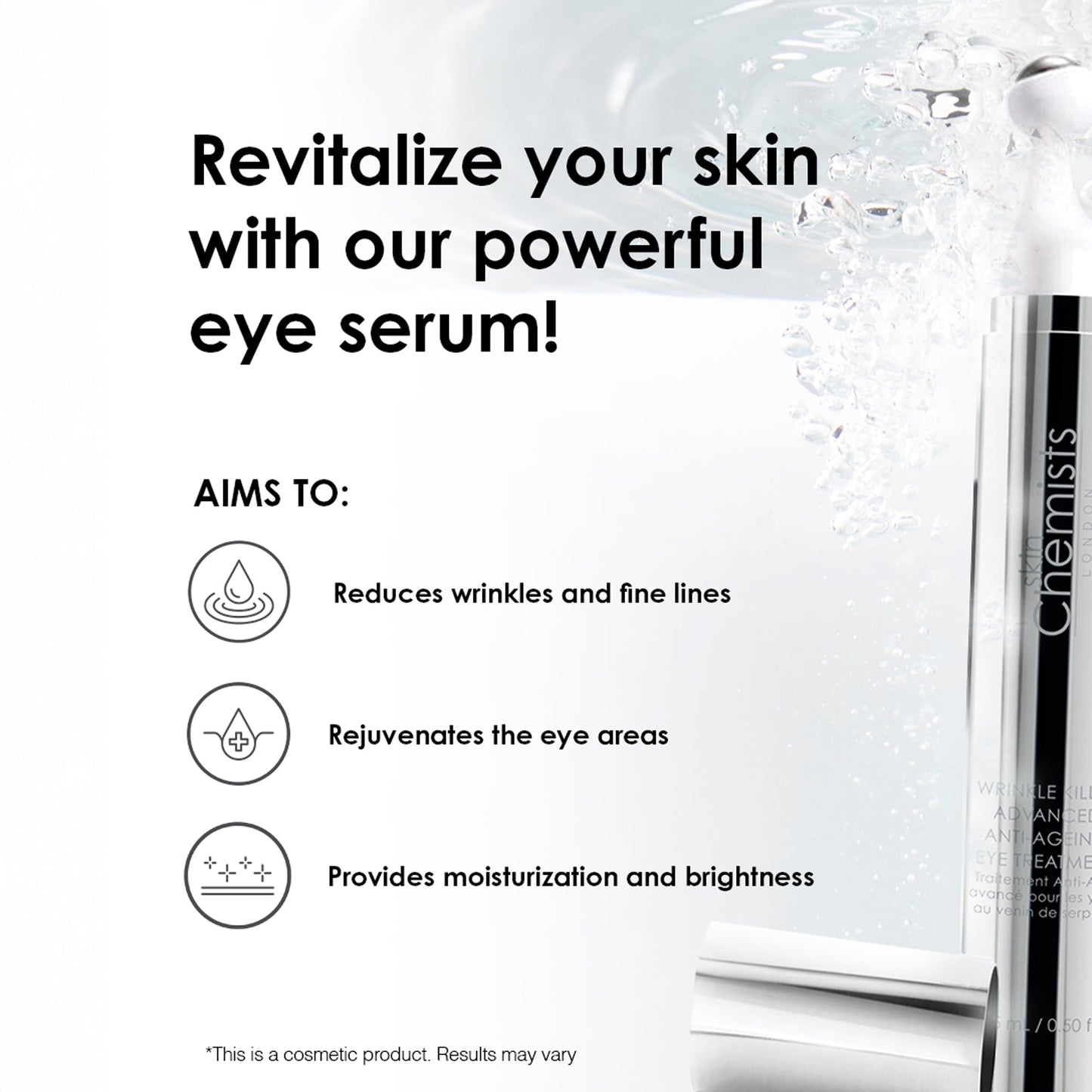 skinChemists Wrinkle Killer Anti-Ageing Eye Treatment 15ml