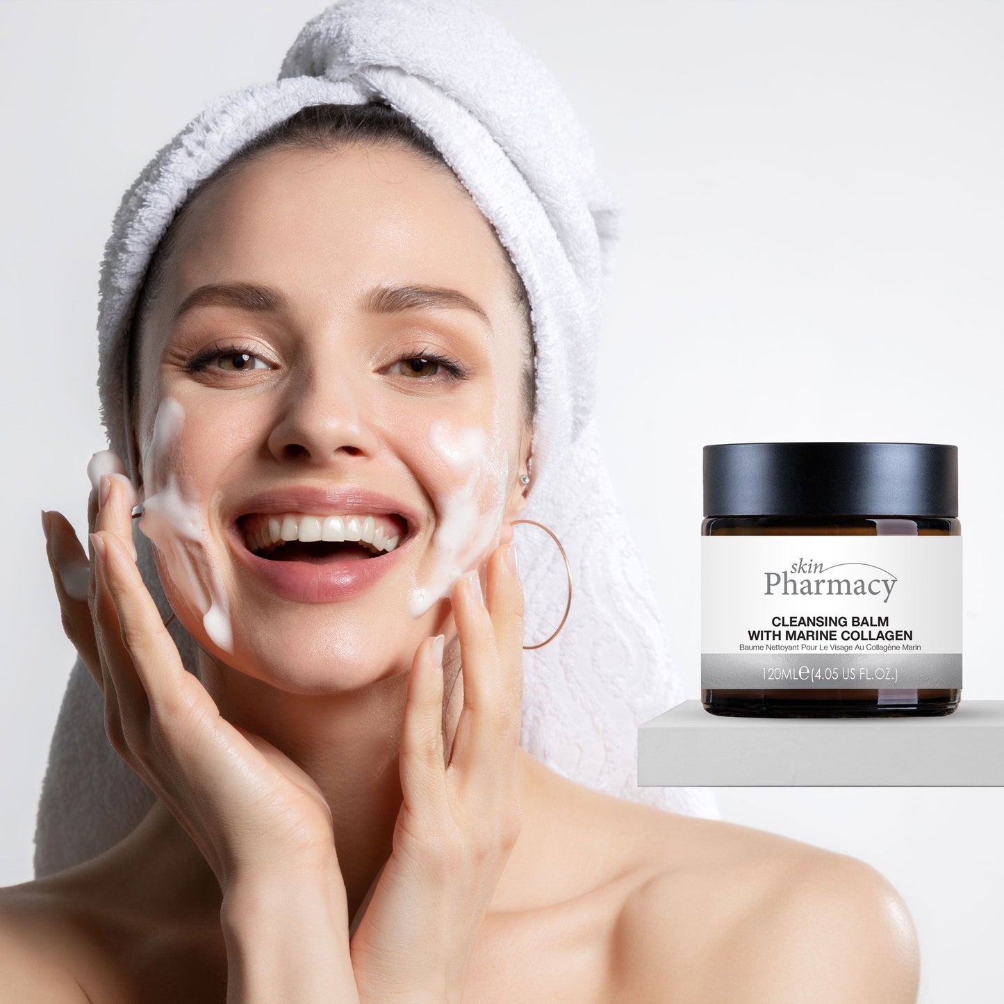 skinChemists Cleansing Balm with Marine Collagen 120ml