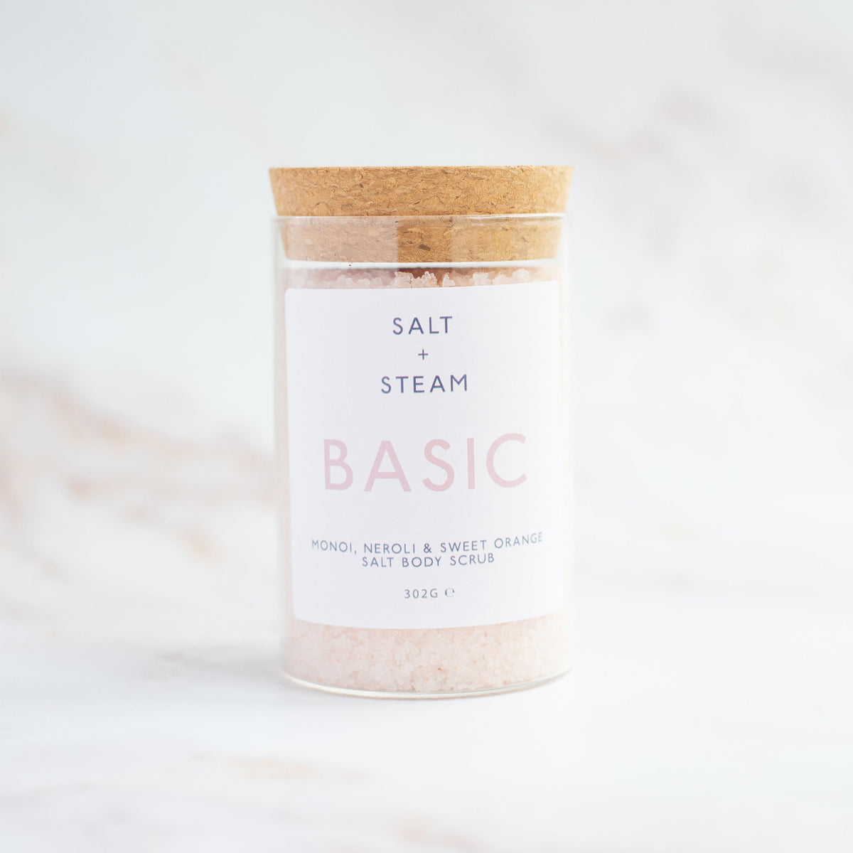 Close-up of Salt + Steam Basic body scrub texture