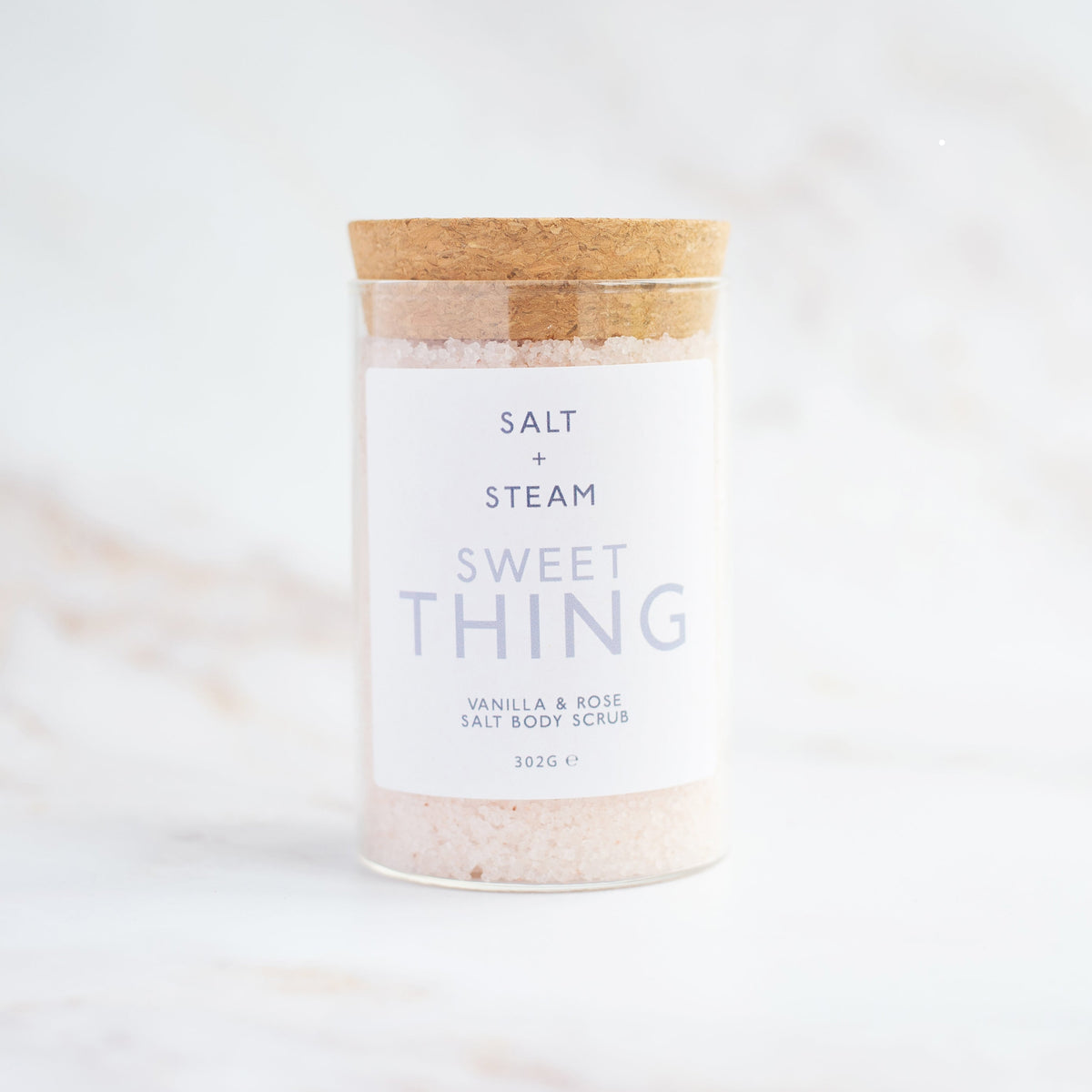 Close-up of Salt + Steam Sweet Thing body scrub texture