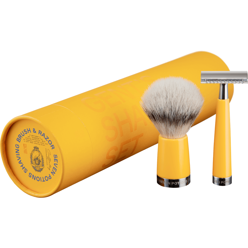 Seven Potions Shaving Set - Safety Razor And Shaving Brush