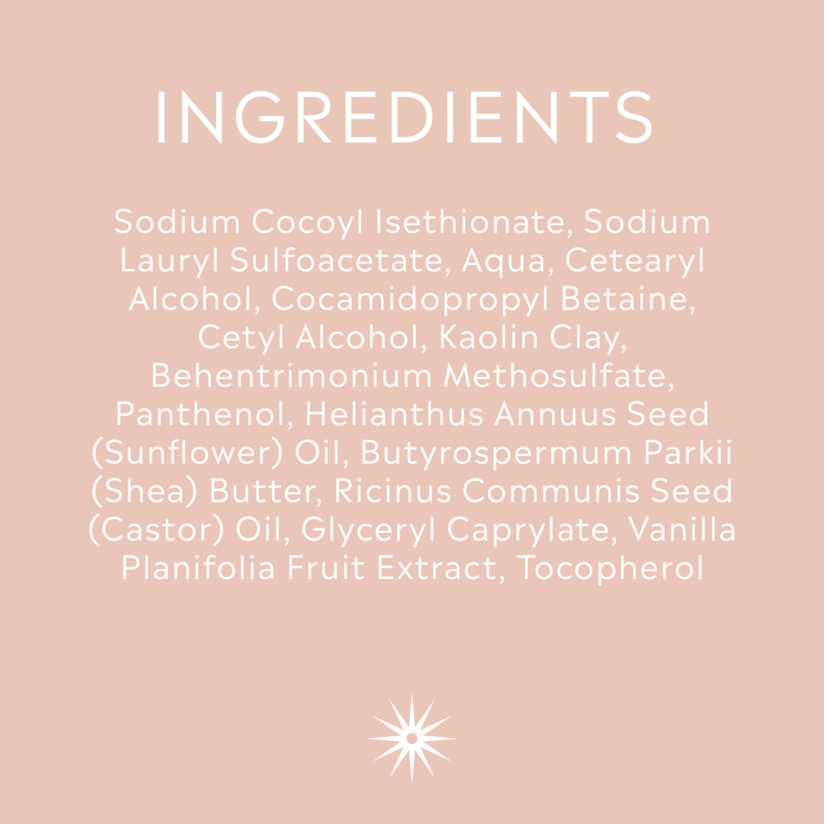 Full ingredients list for Salt + Steam Curling Me Softly Shampoo Bar