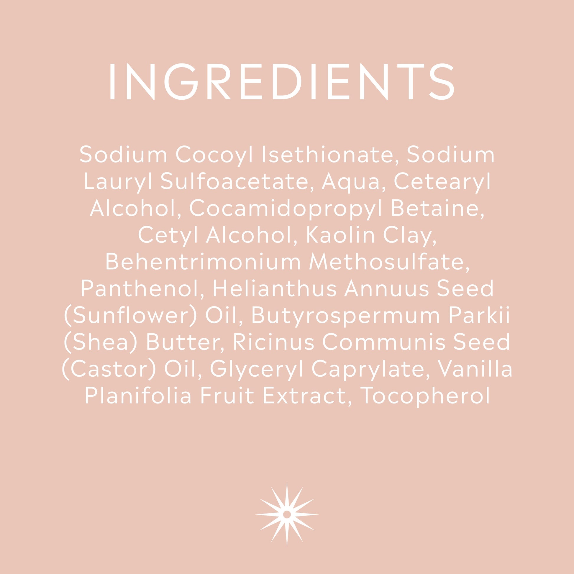 Full ingredients list for Salt + Steam Curling Me Softly Shampoo Bar
