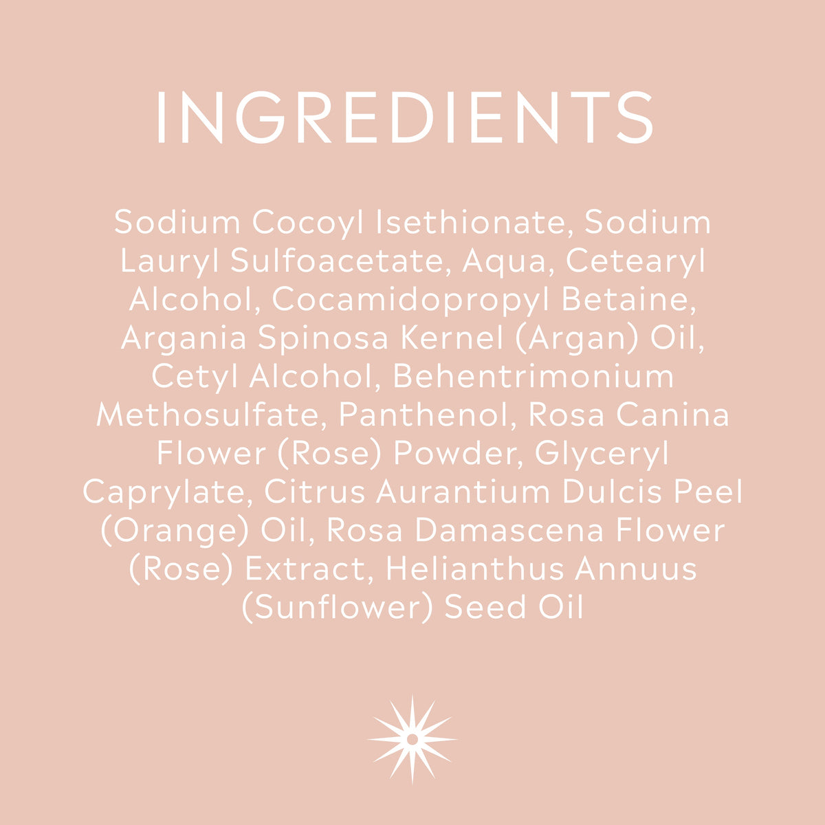 Full ingredients list for Salt + Steam Thorn To Be Wild Argan Oil Shampoo Bar