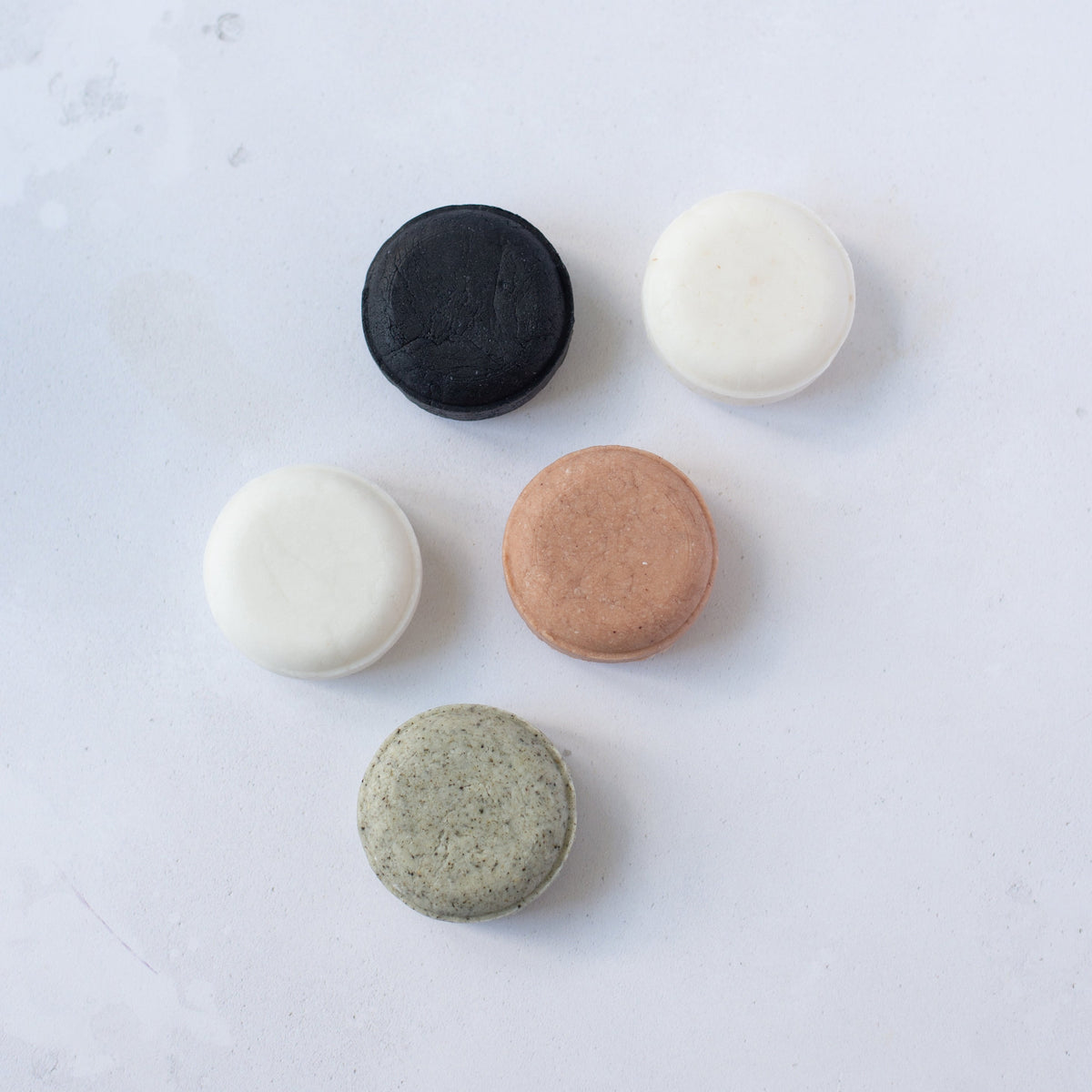 Salt + Steam shampoo bars displayed together