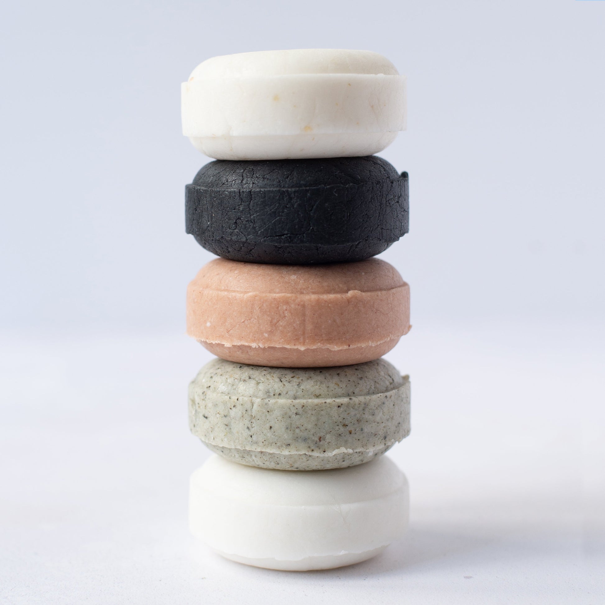 Salt + Steam shampoo bars displayed together