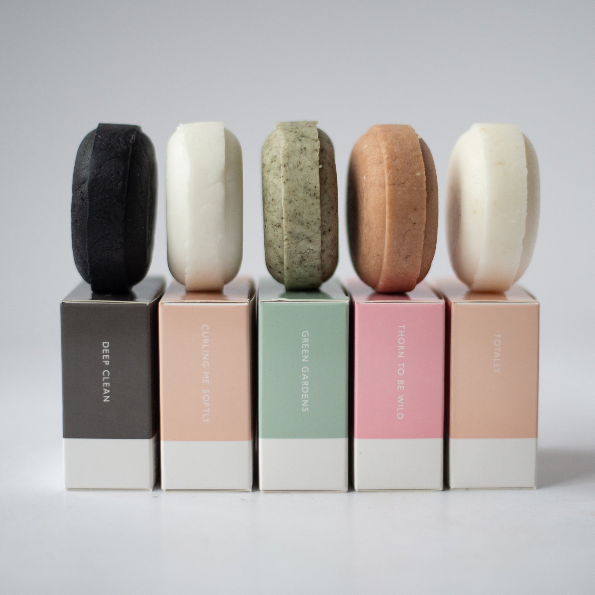 Salt + Steam shampoo bar range including Totally Salty
