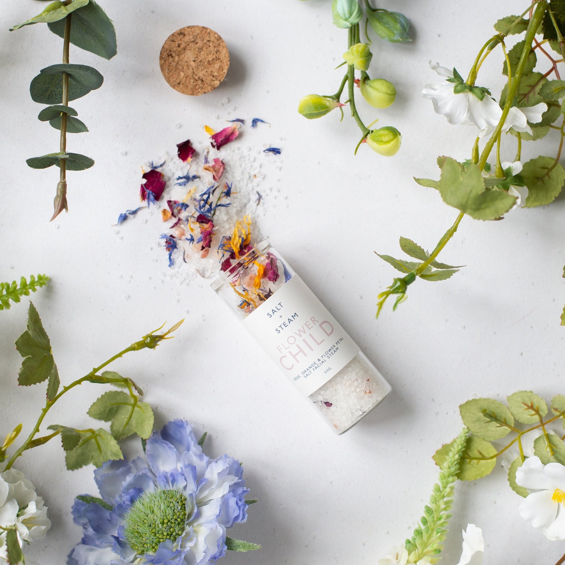 Salt + Steam Spring Facial Gift Set mini facial steam jars