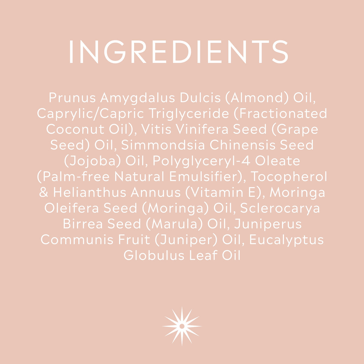 Full ingredients list for Salt + Steam Steam Room bath oil