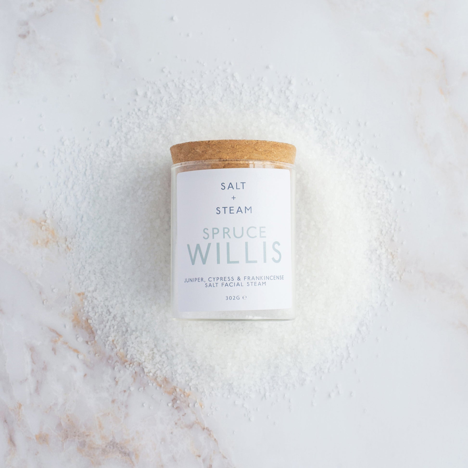 Salt + Steam Spruce Willis facial steam refill bag