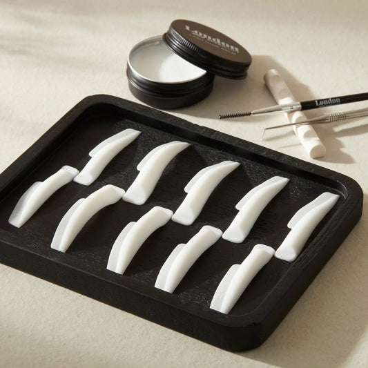 London Brow Adhesive-Free Lash Lifting Shields — White