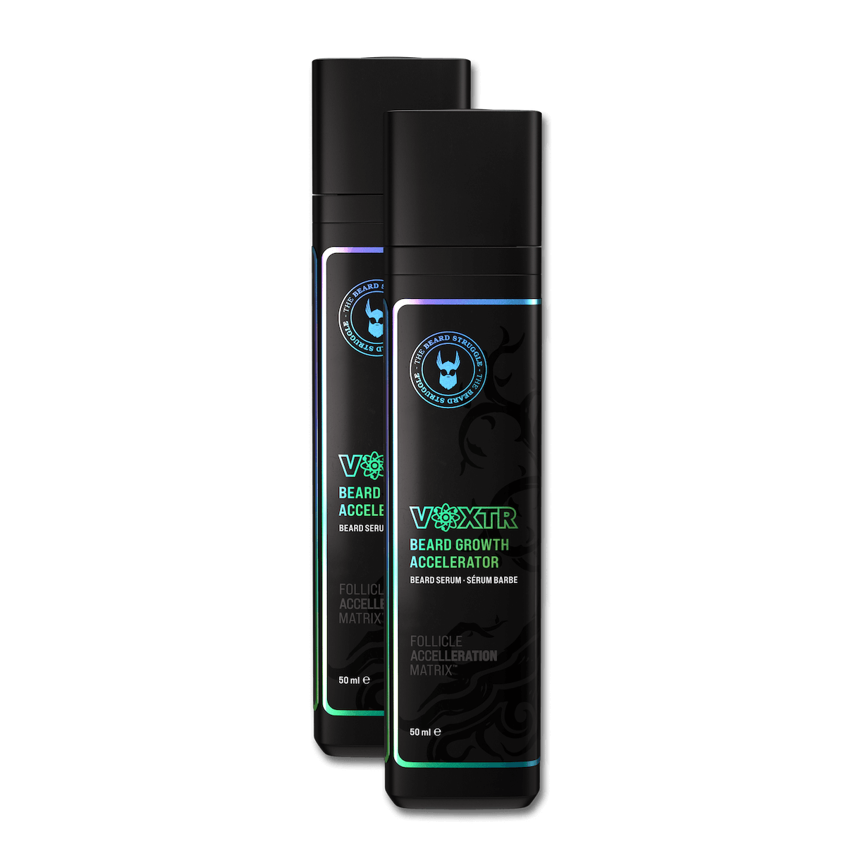 Voxtr Beard Accelerator Serum bottle close-up