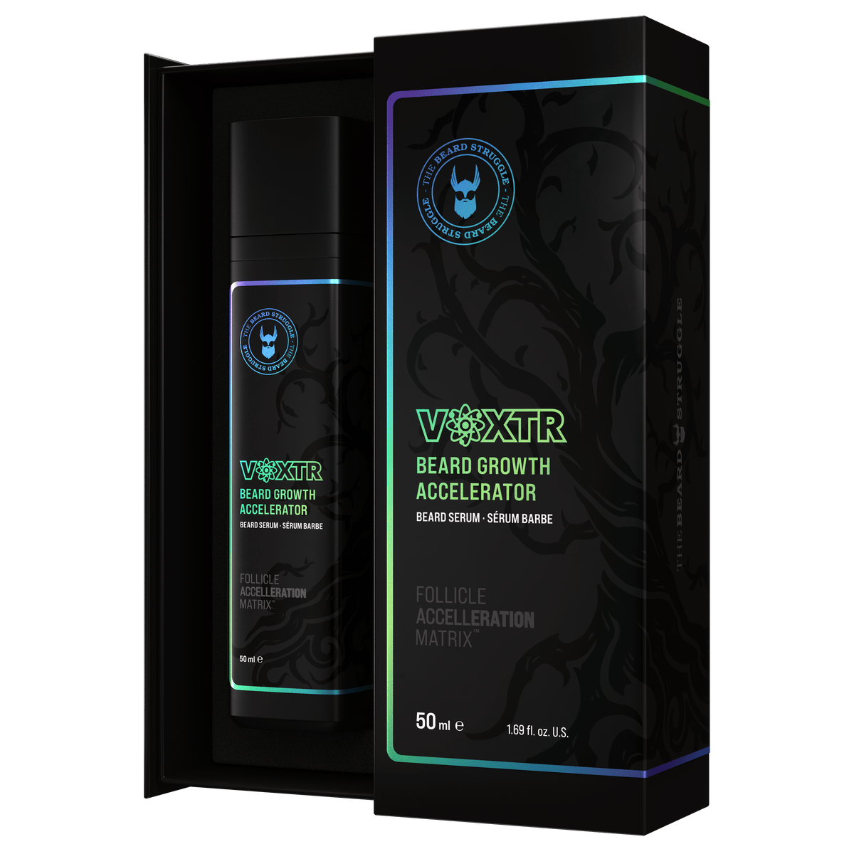 Beard Struggle Voxtr Beard Accelerator Serum box open