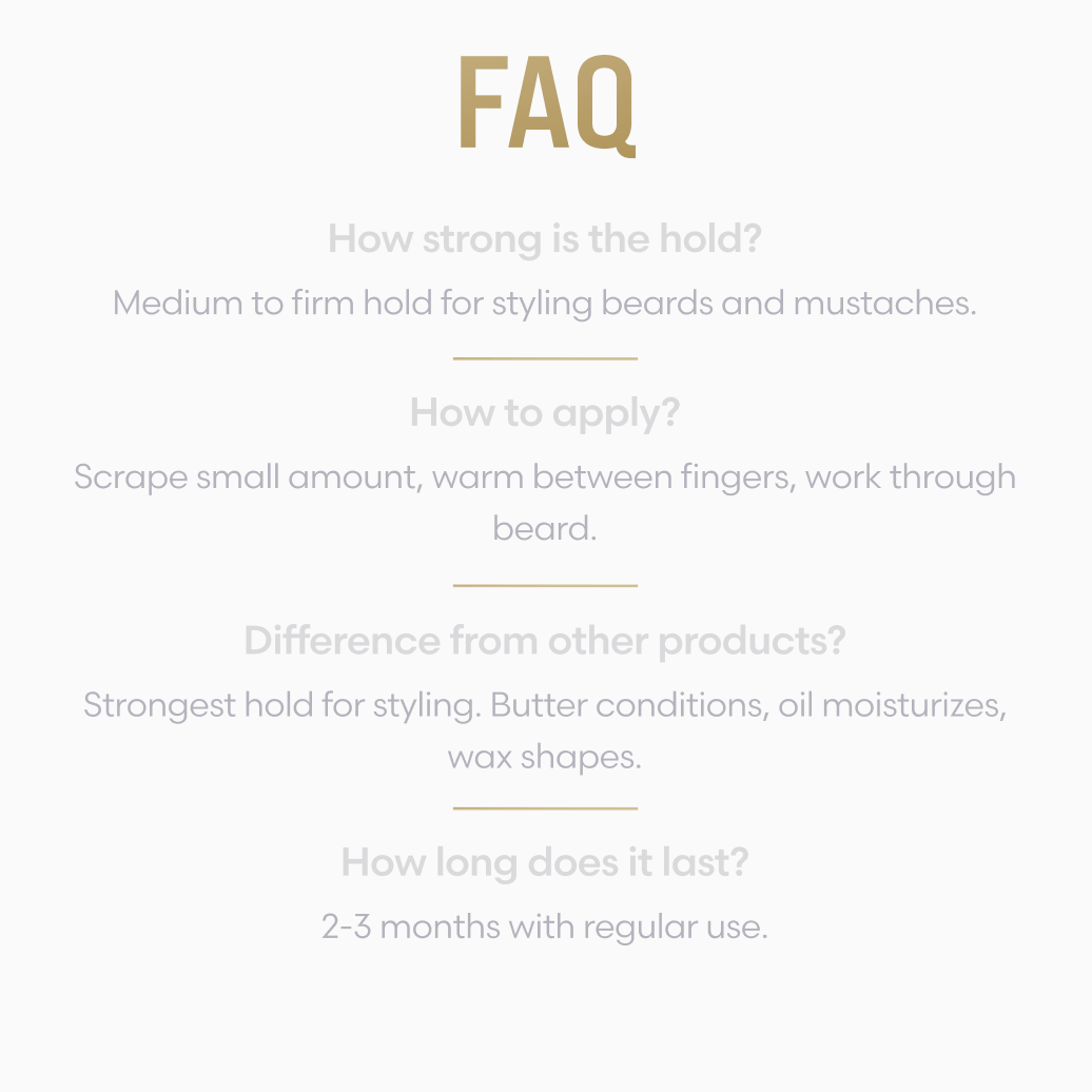 Clear mustache wax frequently asked questions