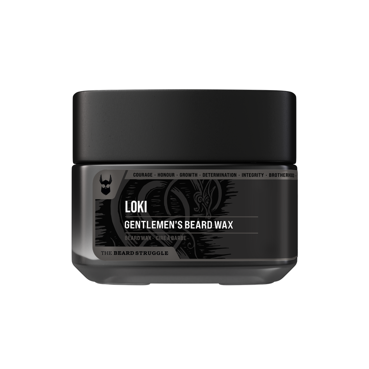 Clear mustache wax Loki unscented variant