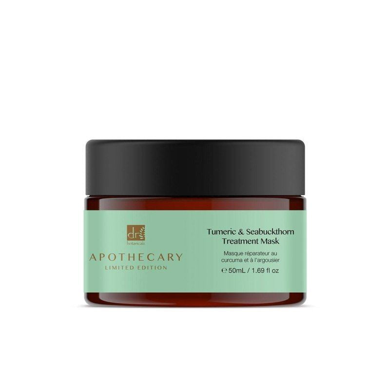 Jar of Tumeric & Seabuckthorn Treatment Mask by Dr. Dennis Gross Apothecary on a white background
