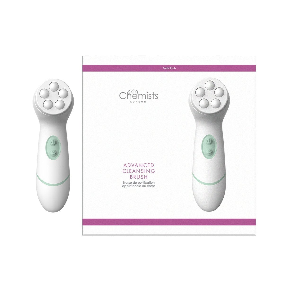 skinChemists Advanced Facial And Body Cleansing Brush - 4 Heads