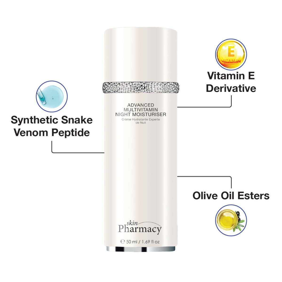 skinChemists Advanced Multi-Vitamin Night Moisturiser 50ml