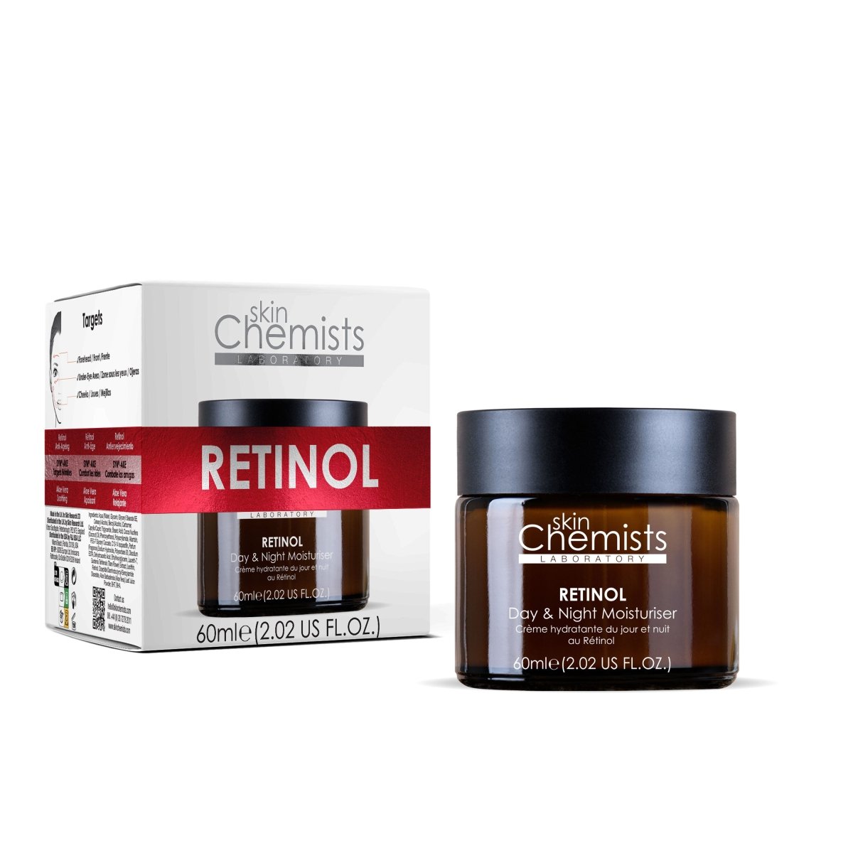 skinChemists Anti-Ageing Retinol Night Moisturiser with SYN®-AKE 60ml