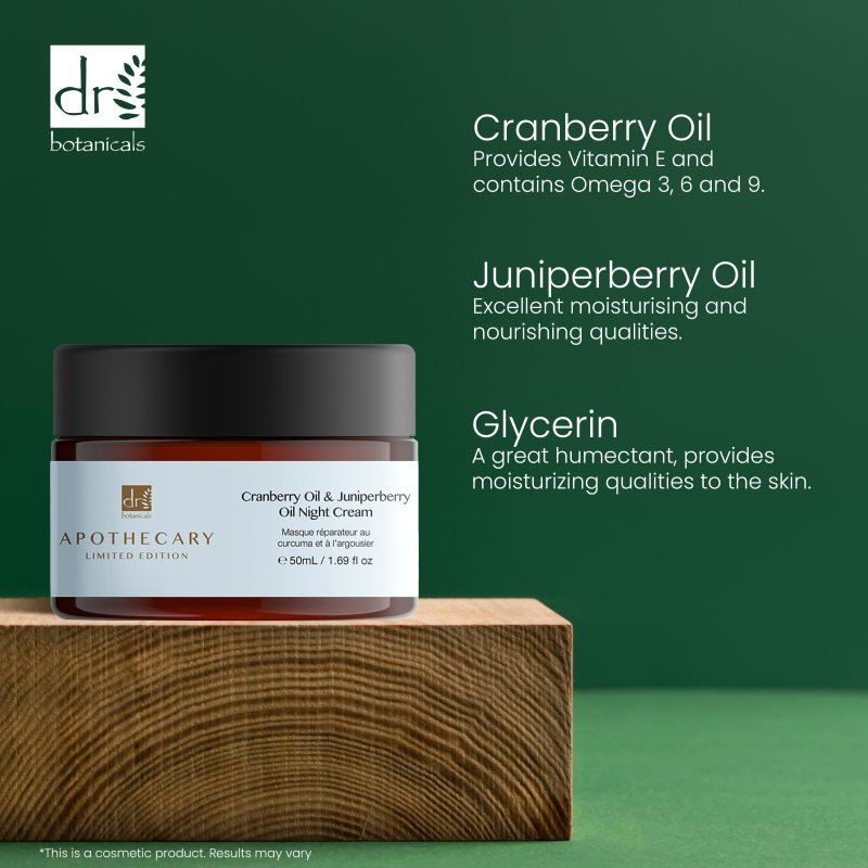 Dr Botanicals Cranberry & Juniper Berry Night Cream 50ml
