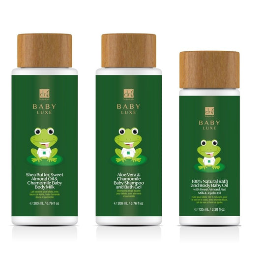 Baby Lux Shampoo and Bath Gel, Body Oil and Milk