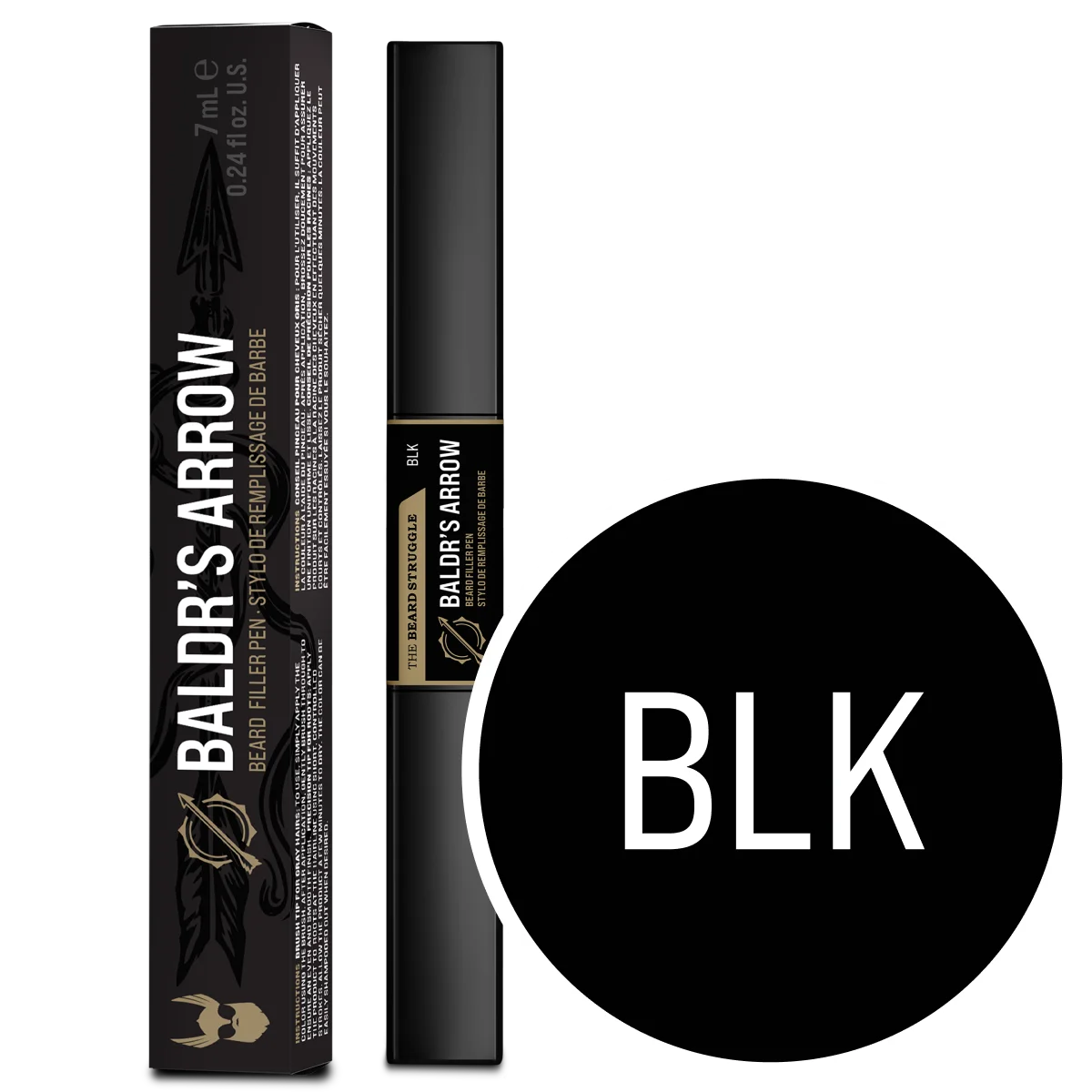 Beard pen black shade
