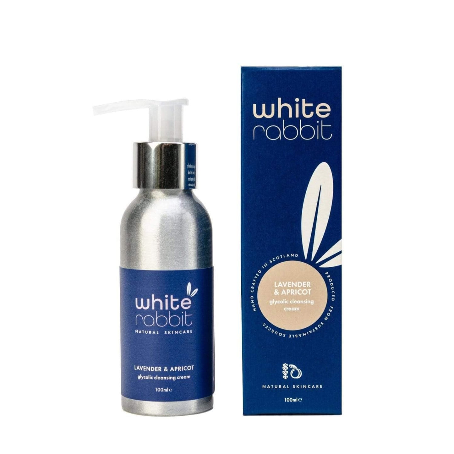 White Rabbit skincare product bottle and packaging on a white background