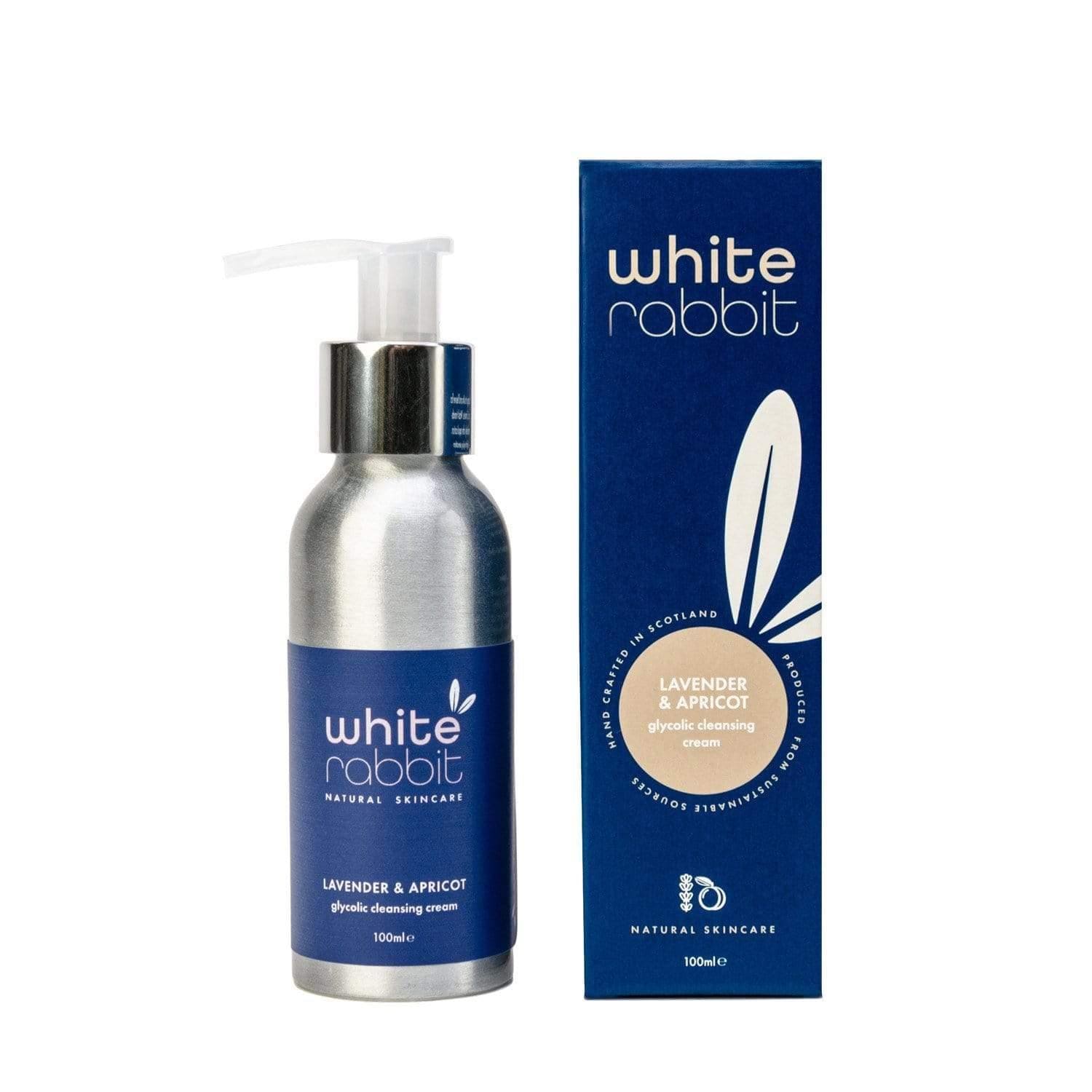 White Rabbit skincare product bottle and packaging on a white background