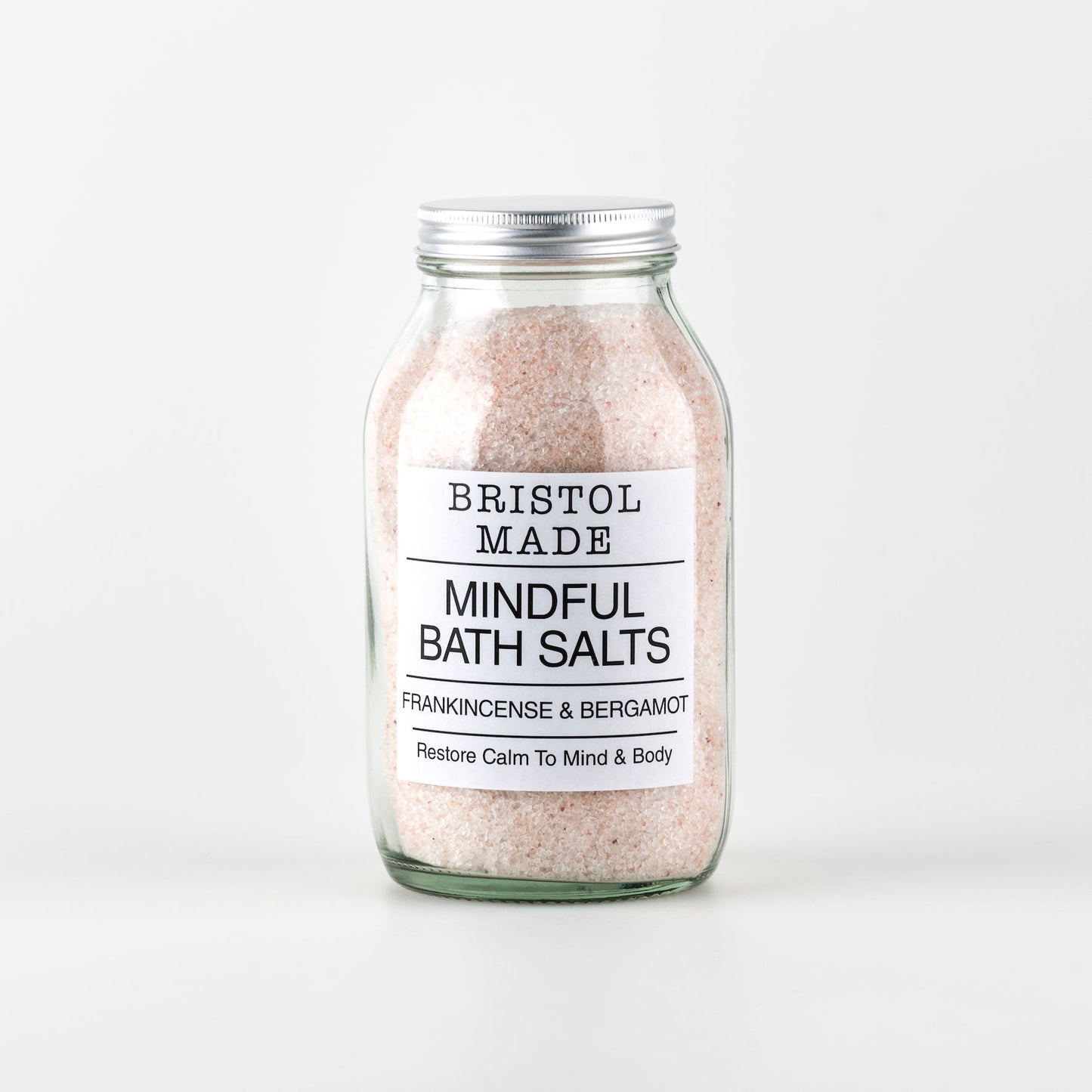 BRISTOLMADE Mindful Bath Salts Frankincense & Bergamot 500ml | As Seen in The Daily Mail