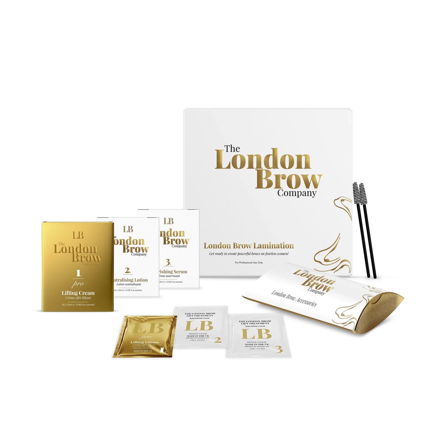 London Brow PRO Brow Lamination Student Kit – 30 Treatments