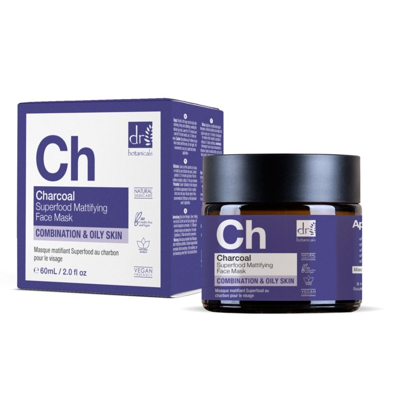 Charcoal Superfood Mattifying Face Mask 60ml