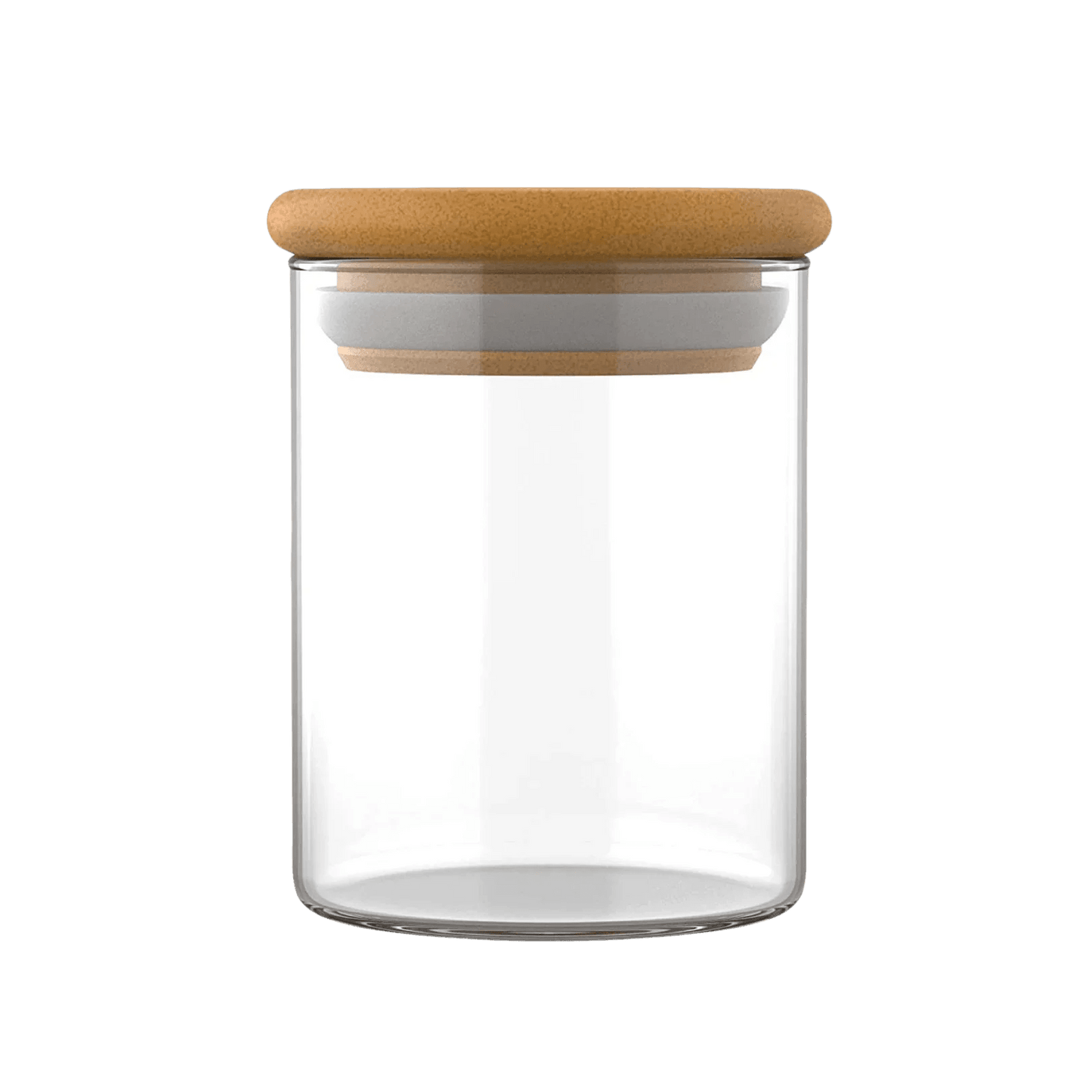London Brow Bamboo Glass Storage Jar