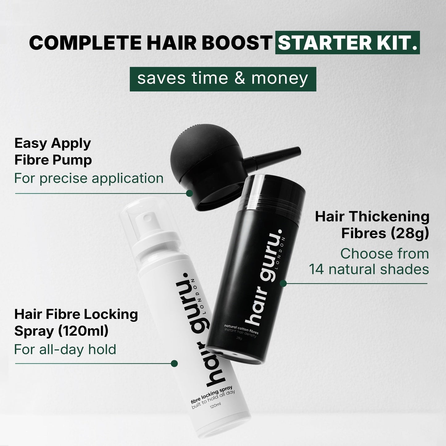 Natural Hair Thickening Fibres 28g